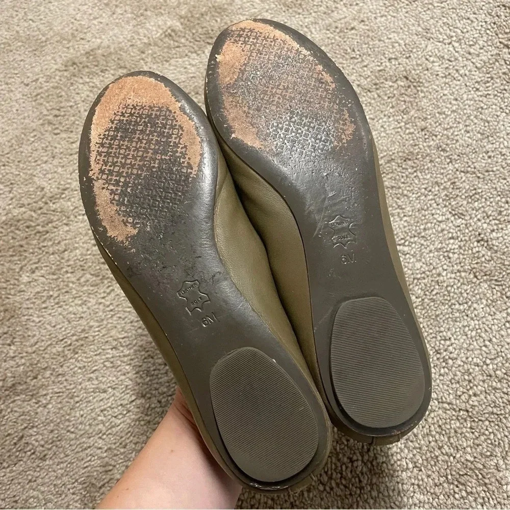 Tory Burch JOLENE Leather Ballet Bow Flat size 6